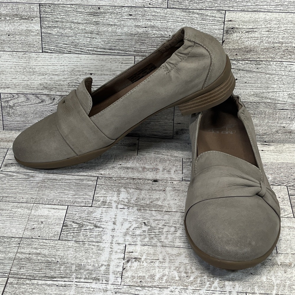 Dansko Karen Casual Slip‎ On Tan Leather Shoes 2724161200 Women Size EU 37 US 7